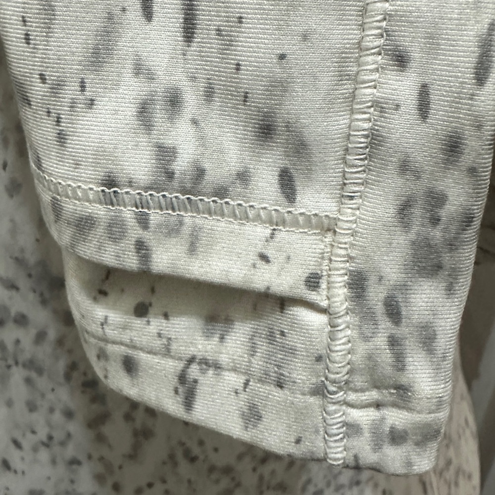 325 CALIA | NWOT Gray Snow Speckled Quarter-Zip Turtleneck Pullover (size XS) - Picture 7 of 16